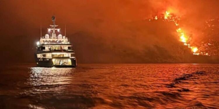 Yunanistan’da yattan atılan havai fişek ile yangın: 13 kişi gözaltında