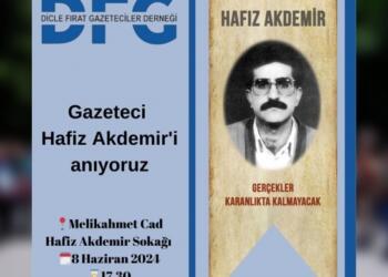 Hafız Akdemir katledildiği sokakta anılacak