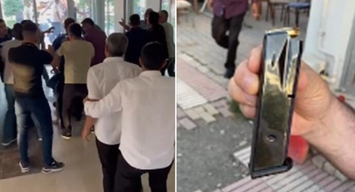 AKP’li başkan MHP’lilere silah çekti!