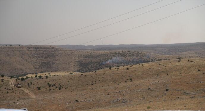 Şemrex’te yıldırım düşmesi sonucu yangın çıktı
