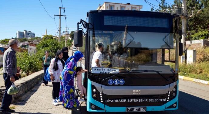 Amed Büyükşehir Belediyesi’nden ücretsiz taşıma