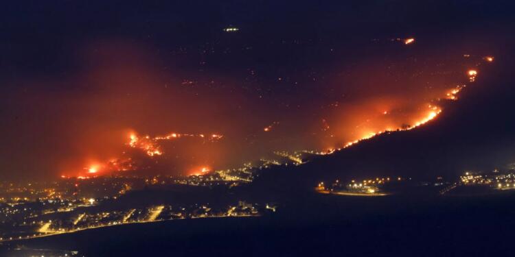Lübnan Hizbullahı’nın saldırısında yangın çıktı
