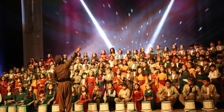 Amed’de çocuklardan konser