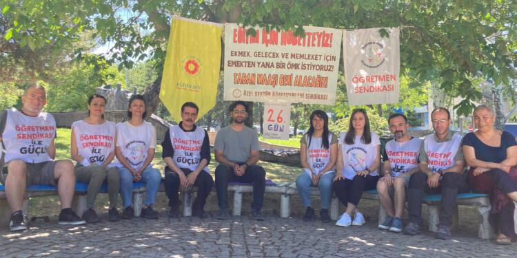 Eğitim Nöbeti 26’ncı gününde: TED protesto edildi