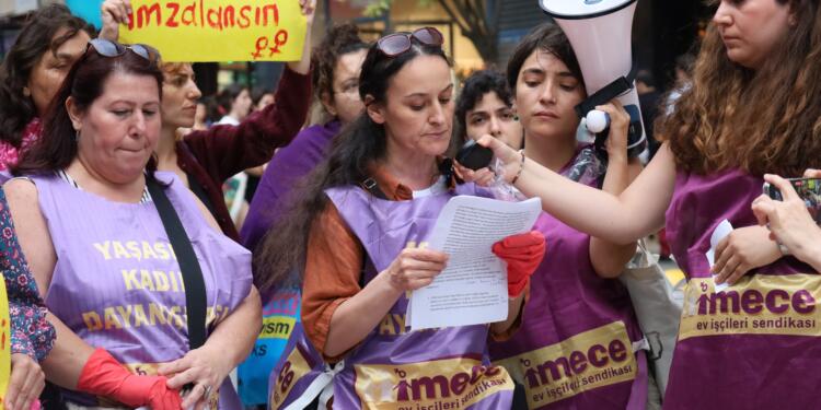 Ev işçileri eylemde: ILO C189 acilen imzalanmalı