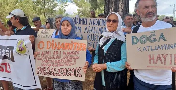 Kaş’ta orman arazisine mermer ocağı