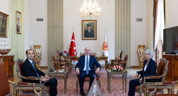 DBP Eş Genel Başkanları ile Kurtulmuş arasında yeni anayasa görüşmesi