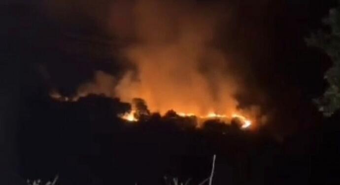 Türkiye’nin bombaladığı bölgede yangın çıktı
