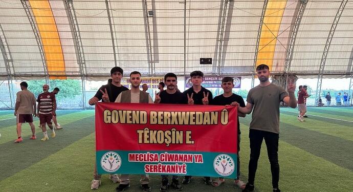 Serêkaniyê’de Gülistan Doku Futbol Turnuvası’nın final maçı oynandı