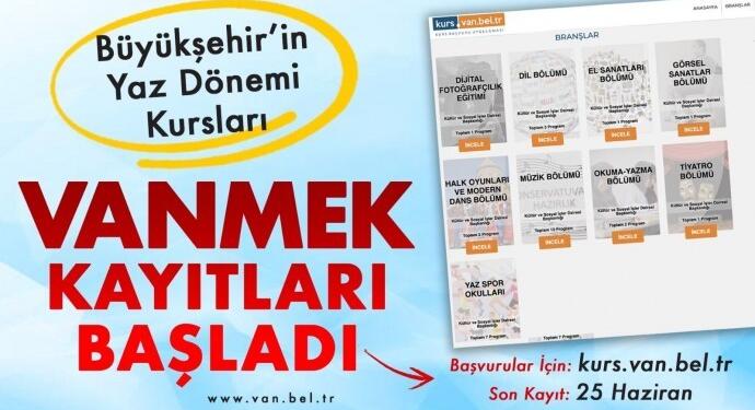 Wan’da belediyelerin çocuk kurslarına 6 bin başvuru