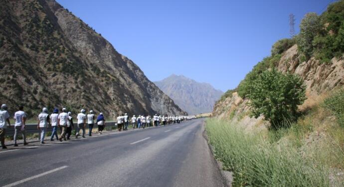 ‘İradeye Saygı’ yürüyüşçüleri Zap Vadisi’nde