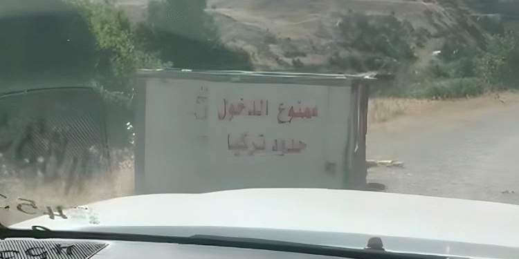 Irak topraklarına ‘Türkiye topraklarına girmek yasaktır’ yazılmış