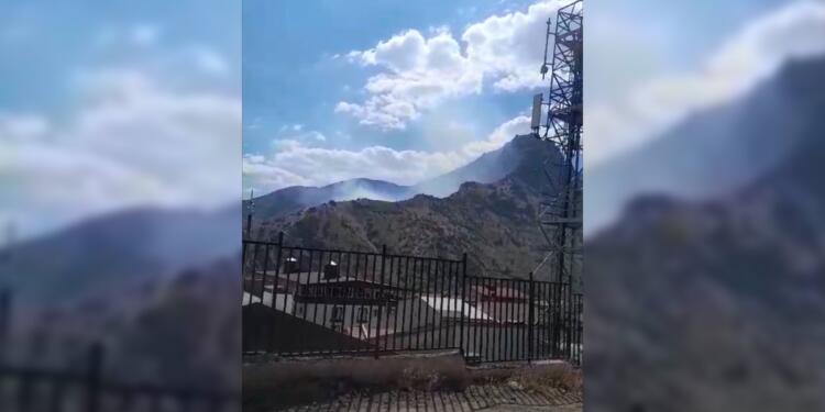 Efkar Dağı’nda yangın