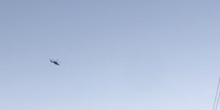 Bagok’ta askeri helikopter hareketliliği