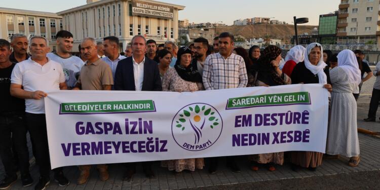 Kayyım protestoları sürüyor: Gaspa izin vermeyeceğiz