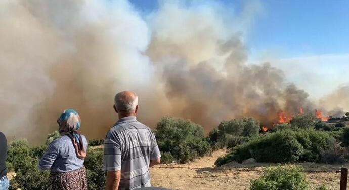 Ege’de yangınlar: İzmir’de bin 600 hektar yandı