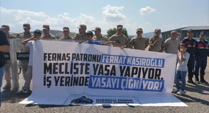 Madenciler eylemde: Bu mücadele tüm madencilerin mücadelesi