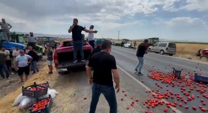 Mereş’te çiftçilerden TMO protestosu