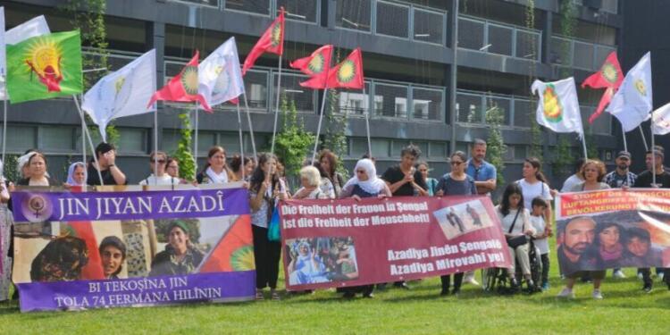 Avrupa’da Şengal katliamı protesto edildi
