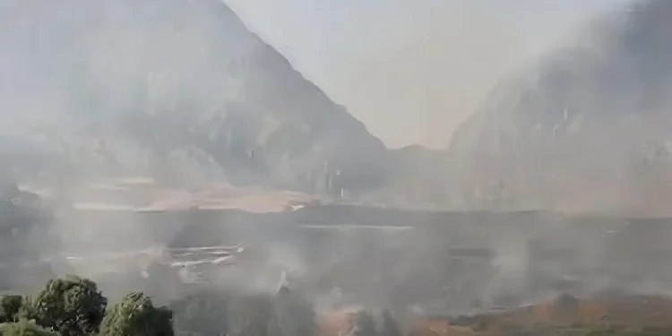 Türkiye’nin bombaladığı bölgede yangın çıktı