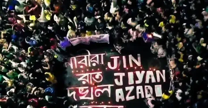 Hindistan’da da isyanın sloganı ‘Jin, Jiyan, Azadî’