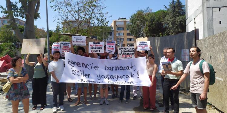 Boğaziçi Üniversitesi’nde iş cinayeti protesto edildi
