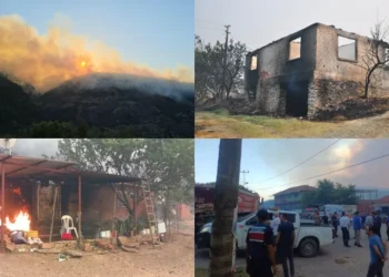 Manisa’daki yangın 3’üncü gününde: Bir mahallede tüm evler yandı