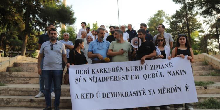 Mêrdîn’de ırkçı saldırılar protesto edildi