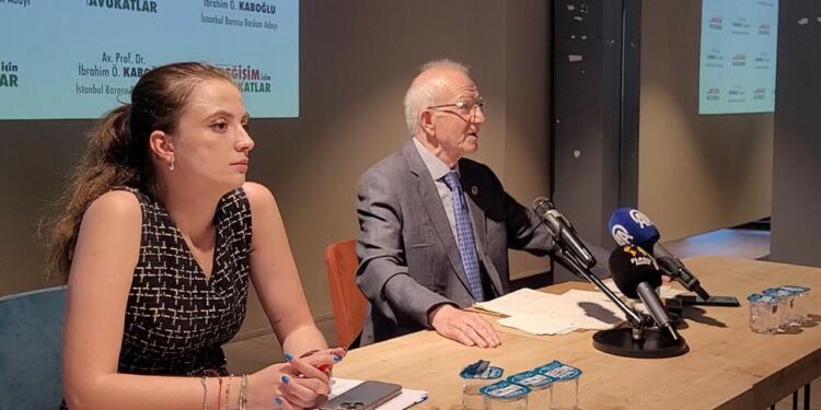 Kaboğlu İstanbul Baro başkanlığı için adaylığını açıkladı