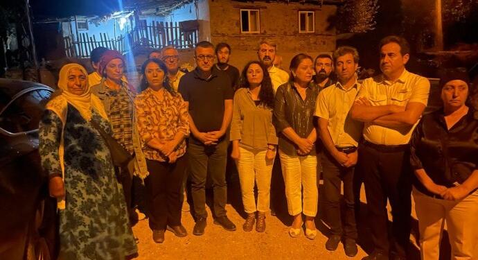 Peçar’ı ziyaret eden heyet: Evler kurşunlanmış durumda