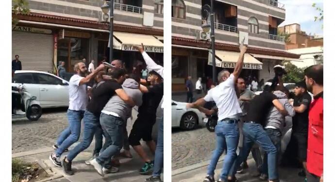 Amed’de polis kimlik kontrolü esnasında silah çekti