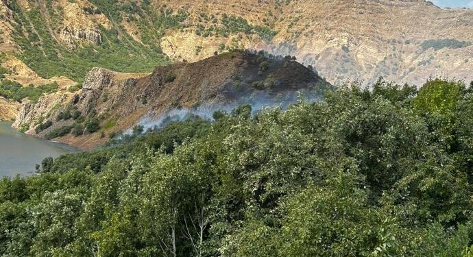 Zengok kırsalındaki yangın büyümeden söndürüldü