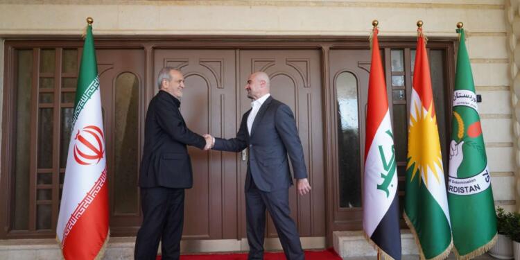 Pezeşkiyan, YNK Lideri Talabani ile görüştü