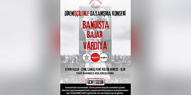 HDK Emek Meclisi’nden dayanışma konseri