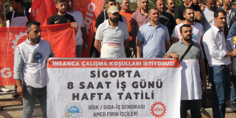 Amed’te fırın işçileri sigorta ve sosyal haklarını istiyor