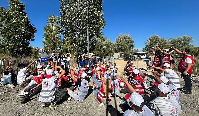 Saldırıya uğrayan işçiler haklarını almakta kararlı