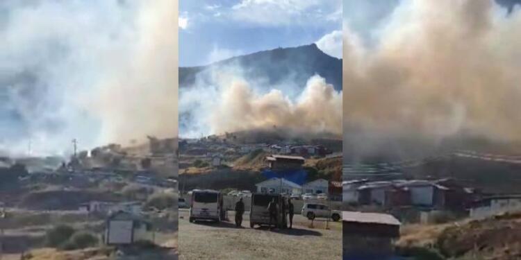 Federe Kurdistan Bölgesi sınır hattında yangın çıktı