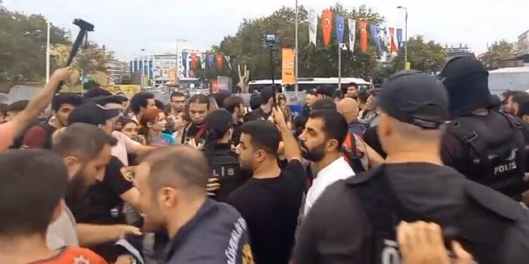 Narin için yapılan eyleme polis saldırdı