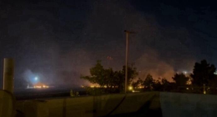 Paramiliter grupların çatışması sonucu Kilis’te yangın çıktı