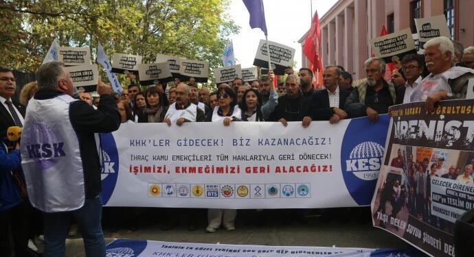 KESK’ten eylem: Elimizden alınan işimizi istiyoruz