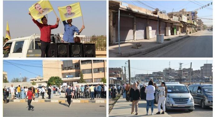 Kuzey ve Doğu Suriye kentlerinde binler 9 Ekim’e karşı buluştu