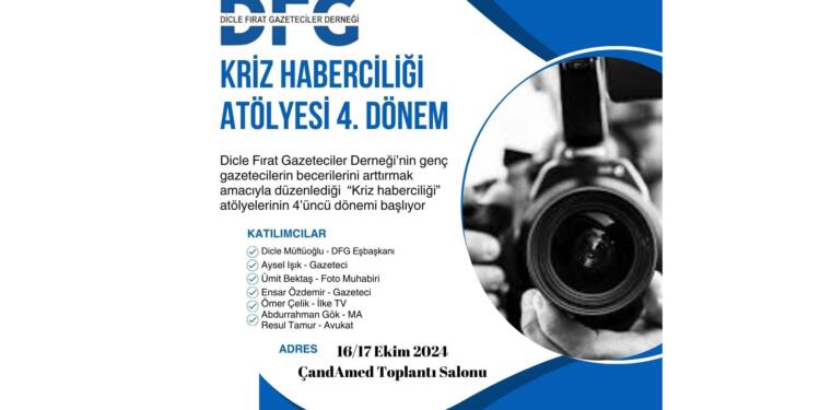 DFG’nin ‘kriz haberciliği’ atölyelerinin 4’üncüsü başlıyor