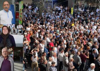 Mitinge katılanlar: Bu halk, Abdullah Öcalan’dan haber alana kadar direnişini bırakmayacak