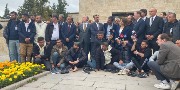 Fernas işçileri Meclis’te açıklama yaptı