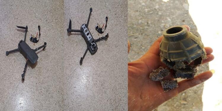 Minbic’te bomba yüklü 2 dron düşürüldü