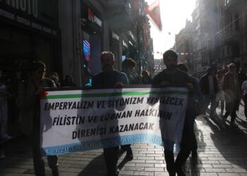 ESP üyelerinden Filistin ve Lübnan için yürüyüş