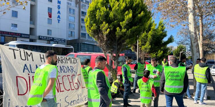 Özyurtlar Holding ve BY Egemen Yapı işçileri eyleme başladı