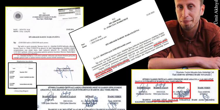 İtirafçının avukatı aynı anda hem emniyette hem de adliyedeymiş!