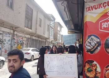 Wan’da liseler kadın katliamlarına karşı yürüdü