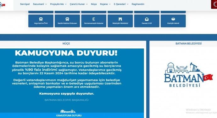 Êlih kayyımının ilk işi Kürtçe’yi siteden kaldırmak!